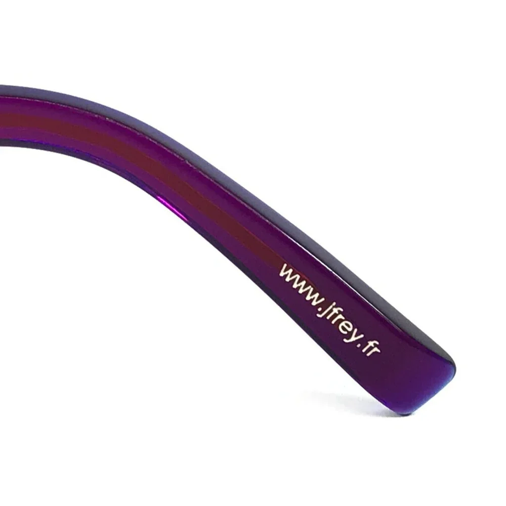 J.F. Rey Eyeglasses Frames JF2551 3080 Red Purple Cat Eye Half Rim 52-18-134